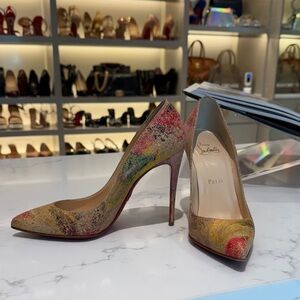 Christian Louboutin Artistic Multicolor Heels